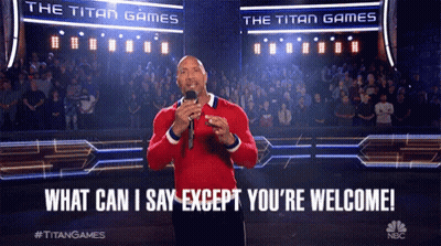 Man Singing With Youre Welcome Lyrics GIF