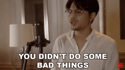 Man Singing You Didn't Do Some Bad Things GIF