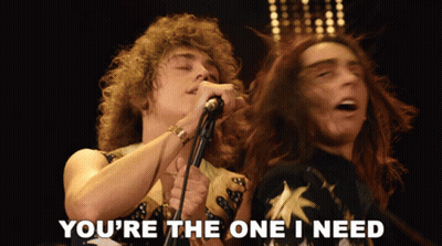 Man Singing You're The One I Need GIF