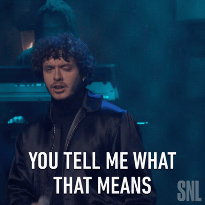 Man Singing You Tell Me What That Means GIF