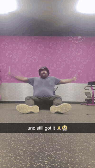 Man Sitting Arms Outstretched Unc Still Got It GIF