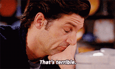 Man Sitting At Bar Saying That's Terrible GIF
