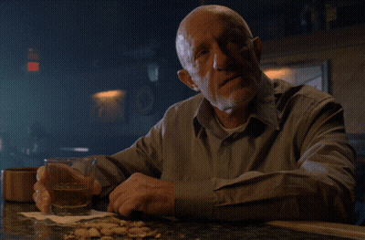 Man Sitting At Bar With Whiskey GIF