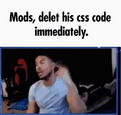 Man Sitting At Computer Mods Delete His CSS Code Immediately GIF