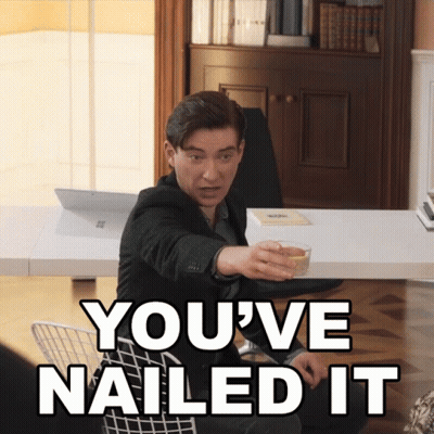 Man Sitting At Desk With Whiskey And You Nailed It GIF