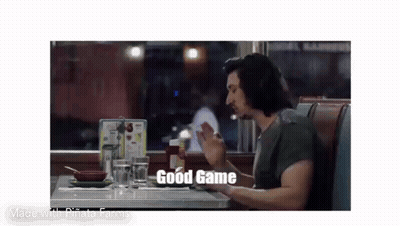 Man Sitting At Diner Table With Ketchup And Phone GIF