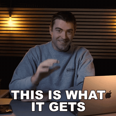 Man Sitting At Laptop Saying This Is What It Gets GIF
