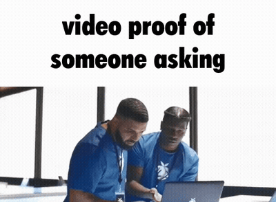 Man Sitting At Laptop Video Proof Of Someone Asking GIF