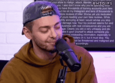 Man Sitting At Microphone Eyes Closed GIF