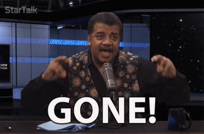 Man Sitting At Microphone With Gone GIF