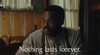 Man Sitting At Table Nothing Lasts Forever GIF