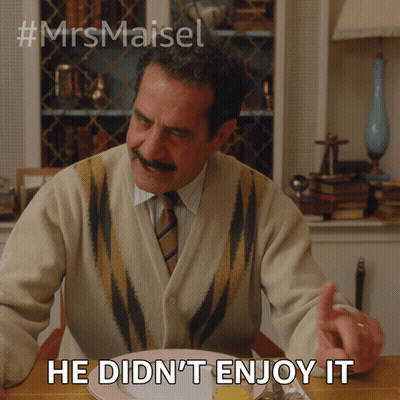 Man Sitting At Table Saying He Didn't Enjoy Food GIF