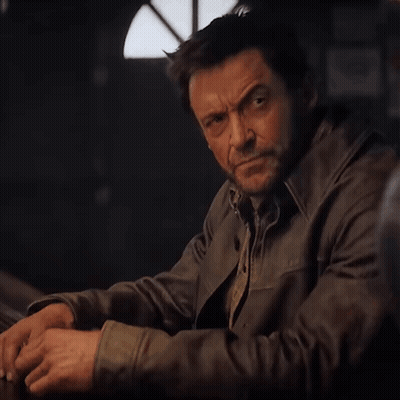 Man Sitting At Table Saying Look Lady I'm Not Interested GIF