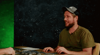 Man Sitting At Table Saying Please Sir GIF