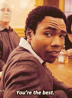 Man Sitting At Table Says You're The Best GIF
