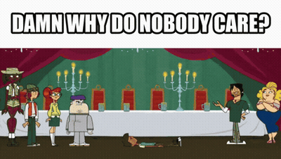 Man Sitting At Table With Food Saying Nobody Likes You GIF