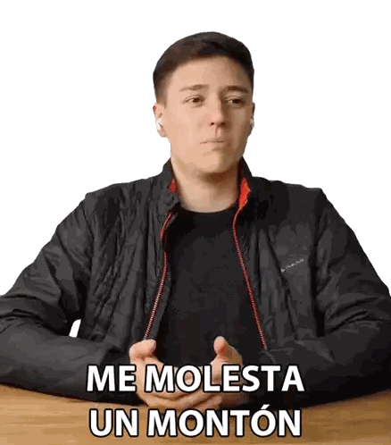 Man Sitting At Table With Me Molesta Un Monton Sticker