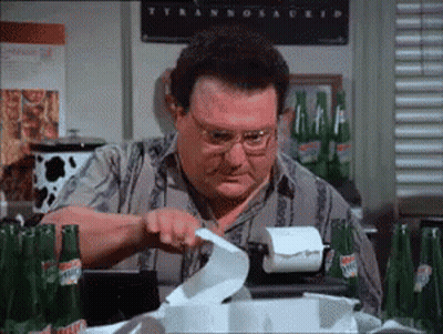 Man Sitting At Table With Mountain Dew GIF