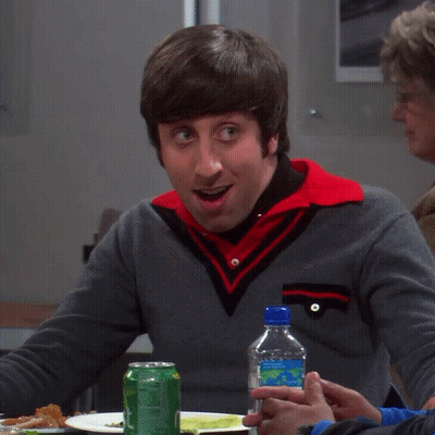 Man Sitting At Table With Soda And Food Saying Yes GIF
