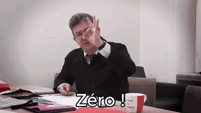 Man Sitting At Table With Zero Cup GIF