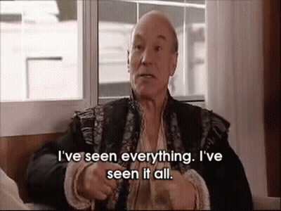 Man Sitting At Window Saying I've Seen Everything I've Seen It All GIF