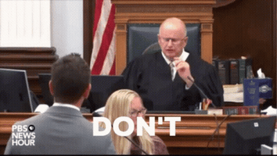 Man Sitting Before Judge Do N't GIF