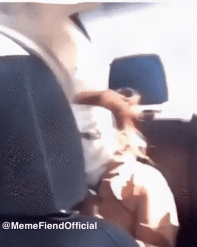 Man Sitting In Back Seat Of Car Memefiendofficial GIF