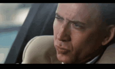 Man Sitting In Back Seat Of Car With Eyes Closed GIF