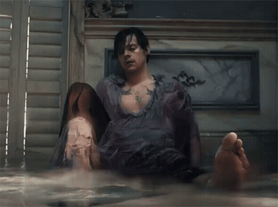 Man Sitting In Bathtub GIF