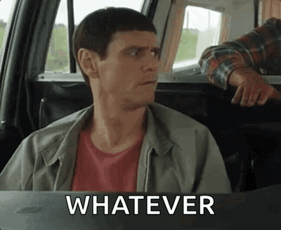 Man Sitting In Car Back Seat With Whatever GIF