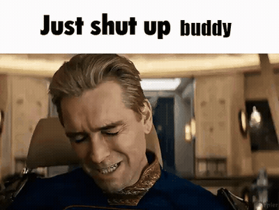 Man Sitting In Car Eyes Closed Saying Just Shut Up Buddy GIF