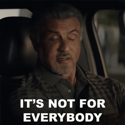 Man Sitting In Car It's Not For Everybody GIF