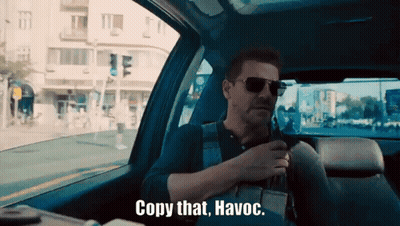 Man Sitting In Car Saying Copy That Havoc GIF