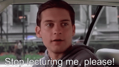 Man Sitting In Car Saying Stop Lecturing Me Please GIF