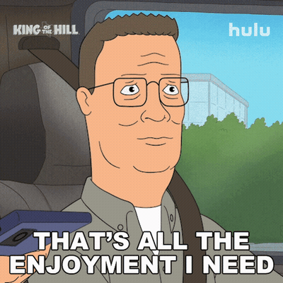 Man Sitting In Car Saying That's All The Enjoyment I Need GIF