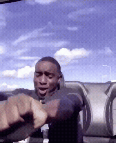 Man Sitting In Car With Eyes Closed GIF