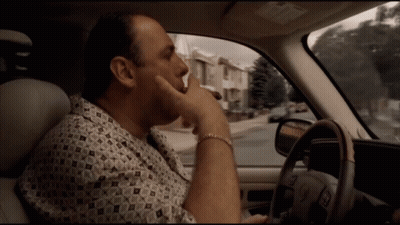 Man Sitting In Car With Jeep Steering Wheel GIF