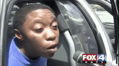 Man Sitting In Car With Mouth Open GIF