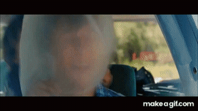 Man Sitting In Car With Smoke GIF