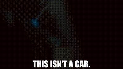 Man Sitting In Car With This Isn't A Car GIF