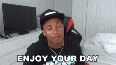 Man Sitting In Chair Enjoy Your Day GIF