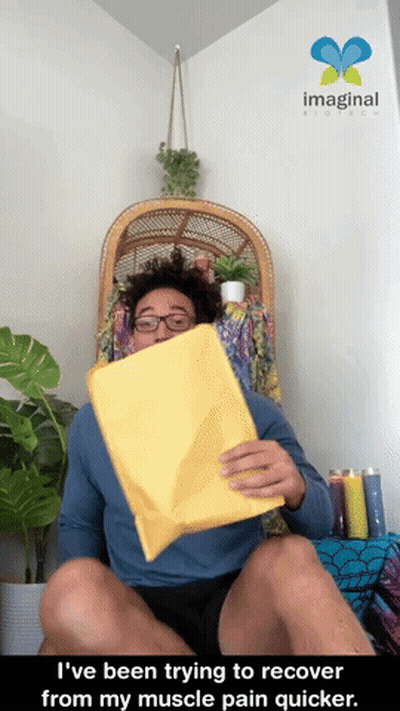 Man Sitting In Chair Holding Yellow Envelope Saying Ive Been Trying GIF