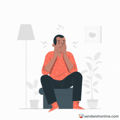Man Sitting In Chair I'm Feeling Totally Relaxed GIF