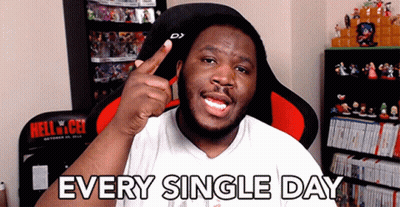 Man Sitting In Chair Saying Every Single Day GIF