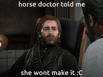 Man Sitting In Chair Saying Horse Doctor Told Me She Wont Make It GIF