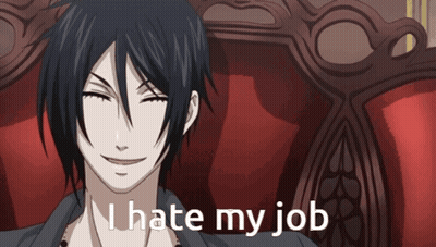 Man Sitting In Chair Saying I Hate My Job GIF