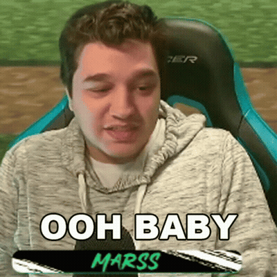 Man Sitting In Chair Saying Ooh Baby Marss GIF