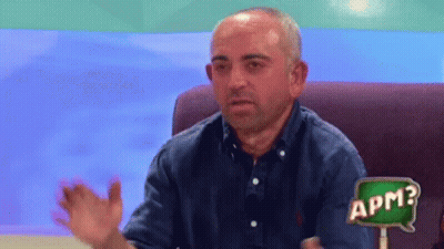 Man Sitting In Chair With APM Sign GIF