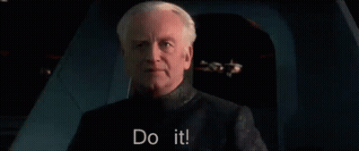 Man Sitting In Chair With Do It On Face GIF