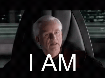 Man Sitting In Chair With I Am Behind Him GIF